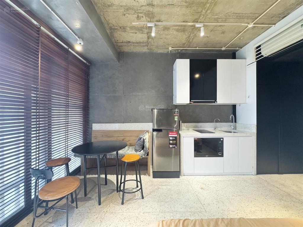 Mới trống lại 1 phòng studio bancol full nt thiết kế hiện đại ngay đh hồng bàng vòng xoay đbp
