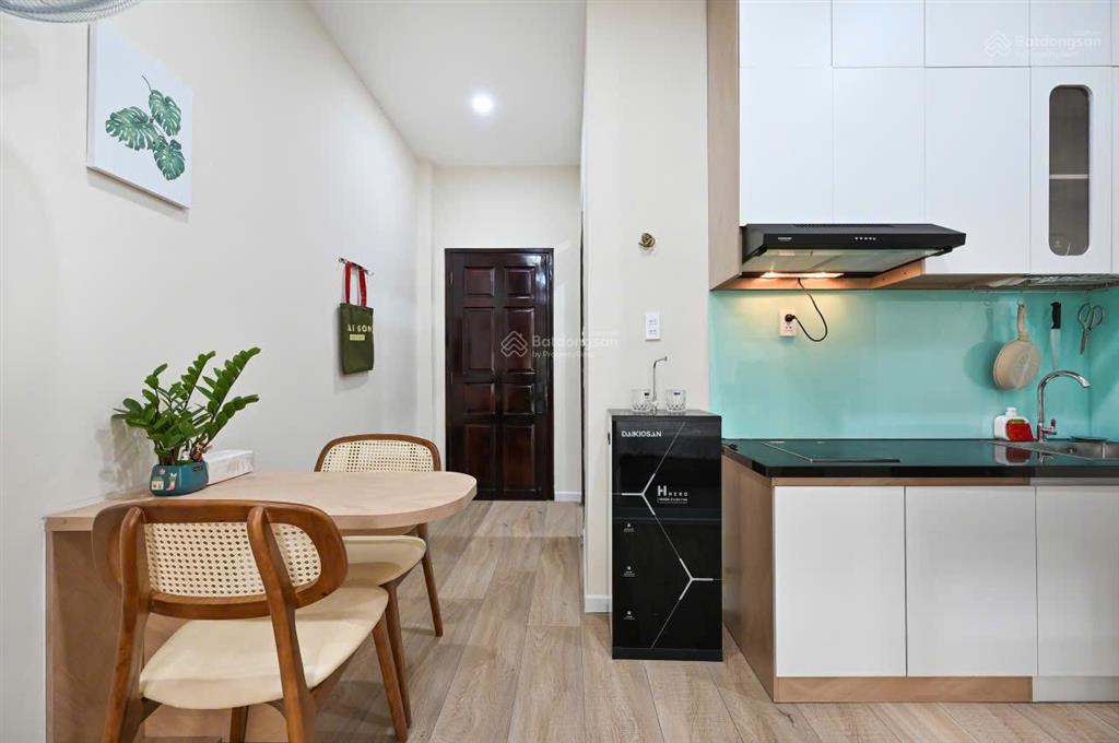 Cho thuê căn hộ 1 phòng ngủ, ban công 35m quận 1 có máy giặt sấy riêng gần nhà thờ tân định