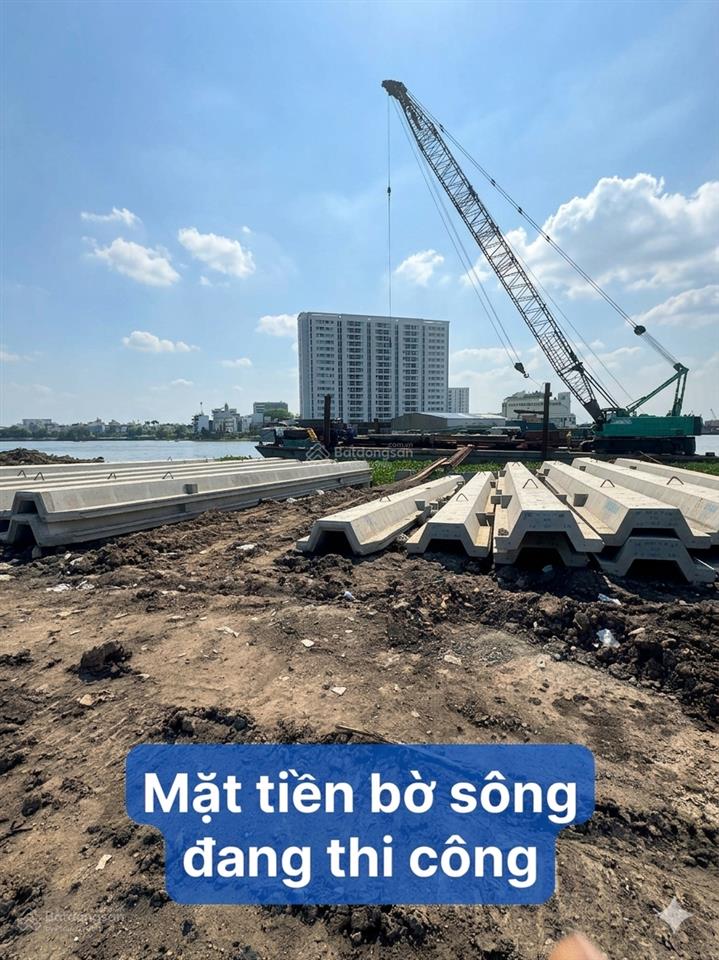 Mặt tiền sông 10x40m, an phú đông, q12, ngay cầu an lộc gò vấp