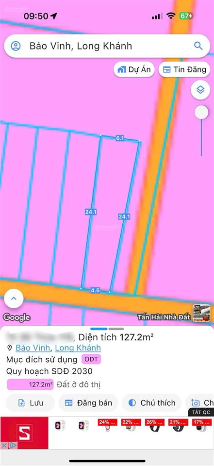 Bán đất duy tân bảo vinh đồng nai gần uỷ ban phường bảo vinh 127m2 full thổ cư trả trước 300tr