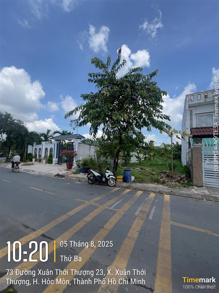 Bán đất gần vinhomes hóc môn  xuân thới thượng, sát phan văn hớn, dt 10x40m (401m2 thổ cư)