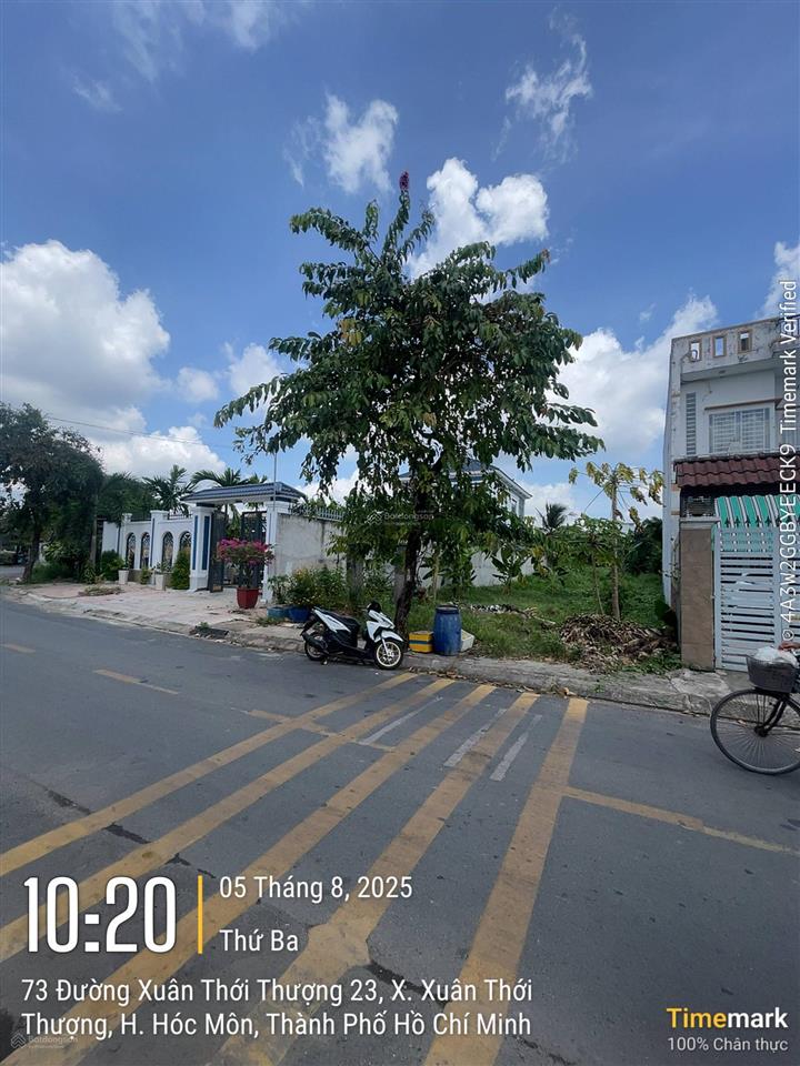 Bán đất gần vinhomes hóc môn  xuân thới thượng, sát phan văn hớn, dt 10x40m (401m2 thổ cư)