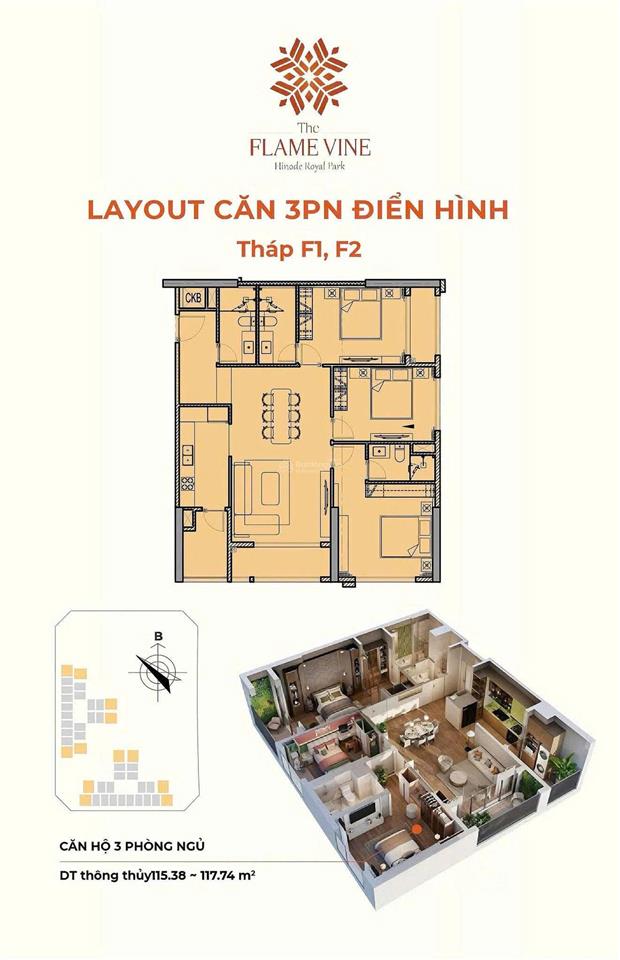 Bán nhanh căn 2pn 2vs rộng 73m2 ban công nam mát, thoáng, view công viên, giáp metro