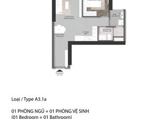Eaton park  bán căn 1pn cho gia đình trẻ, hướng tn, giá thanh toán 7.35 tỷ