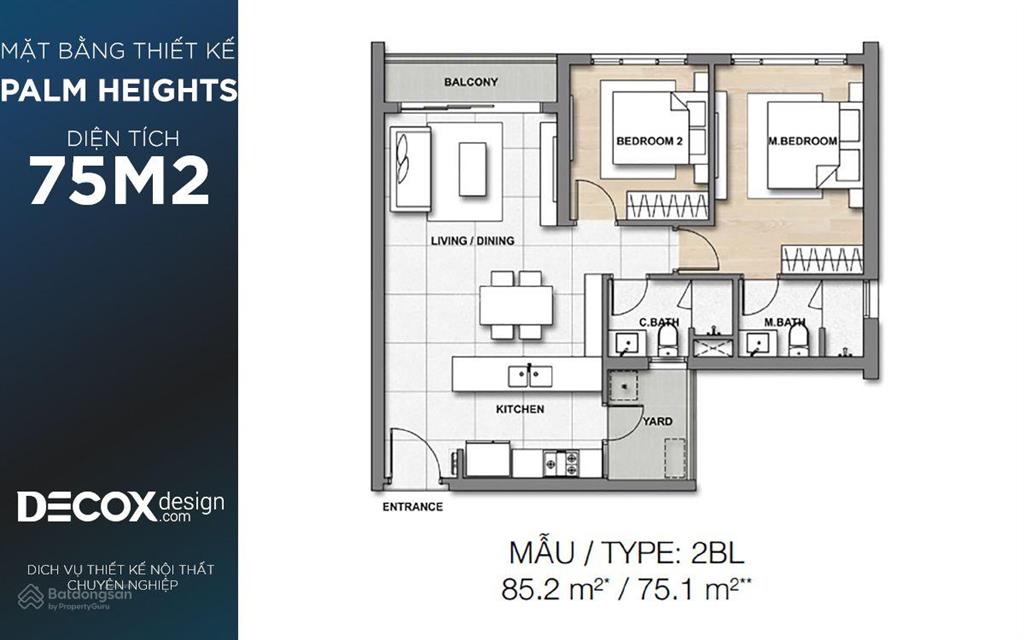Bán gấp căn 2pn85m, tầng trung. 8.5 tỷ allin