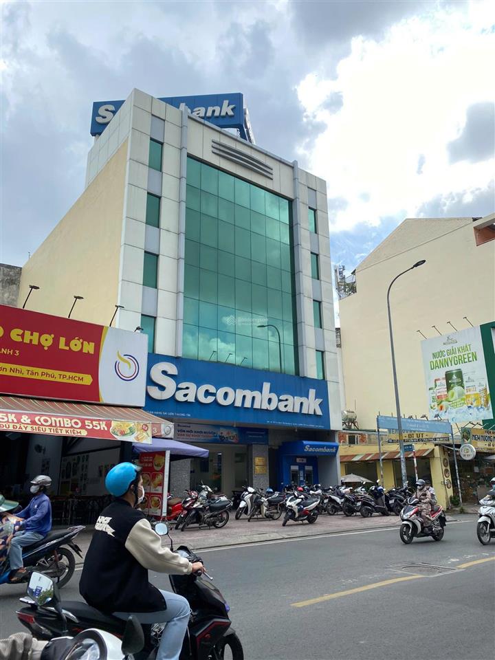 Siêu phẩm mặt tiền đường tân sơn nhì (dt 8.1m x 25m  4 tầng) hđt 90 triệu/tháng. giá bán 42 tỷ