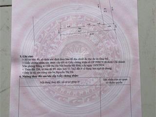 Đất viêm khê  hợp tiến  mỹ đức  hn. tài chính loanh quanh 7xxtr thôi ạ