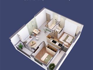 Bán căn hộ 2pn, 2vs chung cư ninh bình giá chỉ 27tr/m2