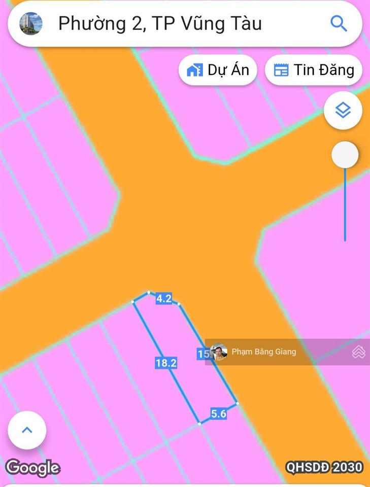 Bán lô góc ngã tư khu á châu p2 vũng tàu. giá 15 tỷccdv.07