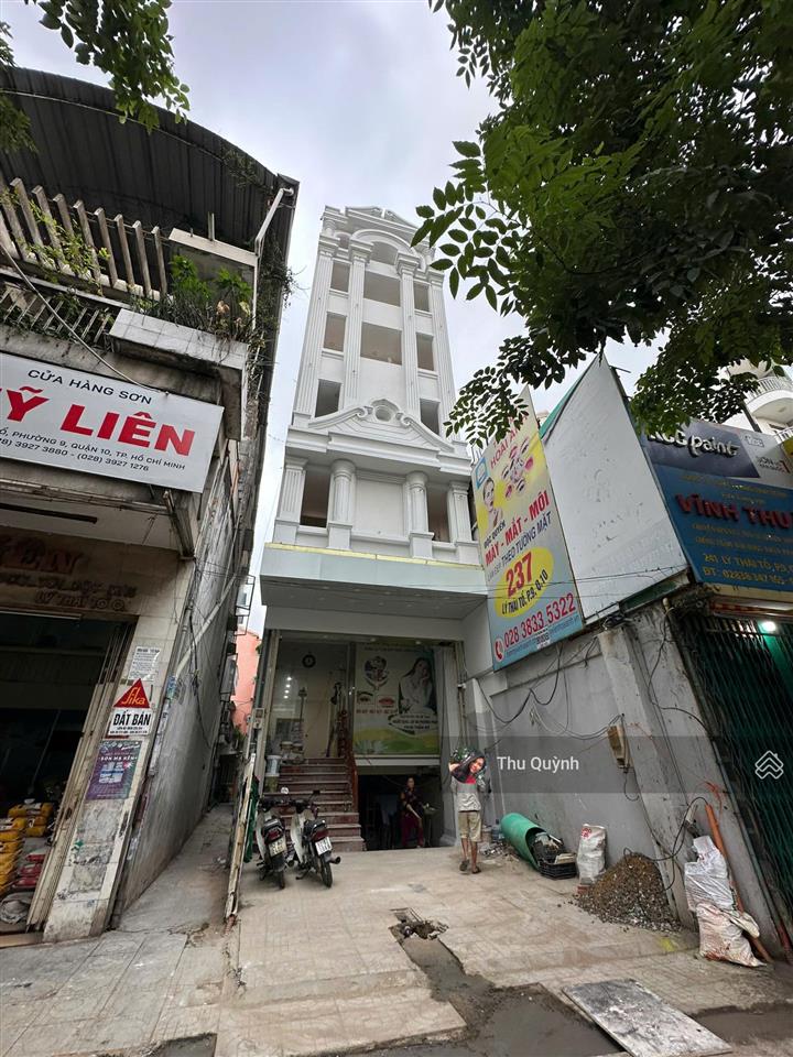 Tòa nhà 2 mặt tiền lý thái tổ quận 10 đoạn đẹp (5,2x22m) hầm 6 tầng, giá tốt 45 tỷ