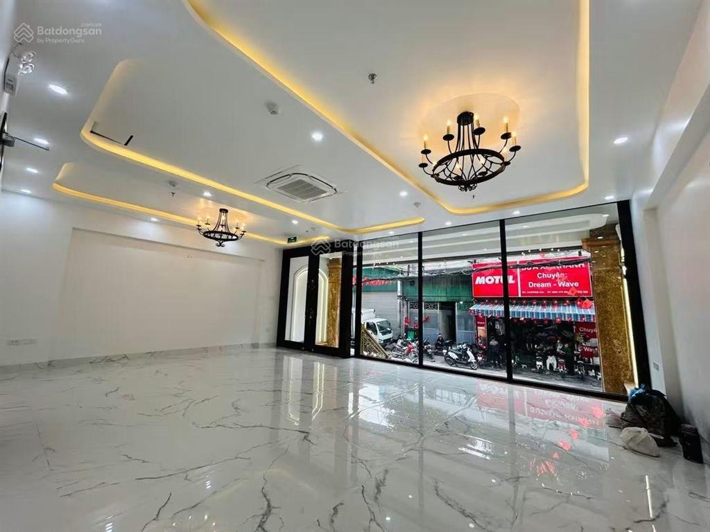 Siêu phẩm tòa building hoàng quốc việt 8 tầng có hầm vỉa hè ô tô tránh 120m2 chào 52 tỷ