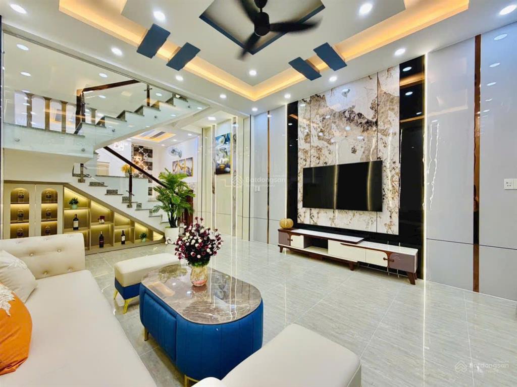 Bán nhà mới đẹp hẻm 3m sát mặt tiền đường phan huy ích, p.14, 4,5 x 14, 2 tầng, 3pn giá 5.95 tỷ tl