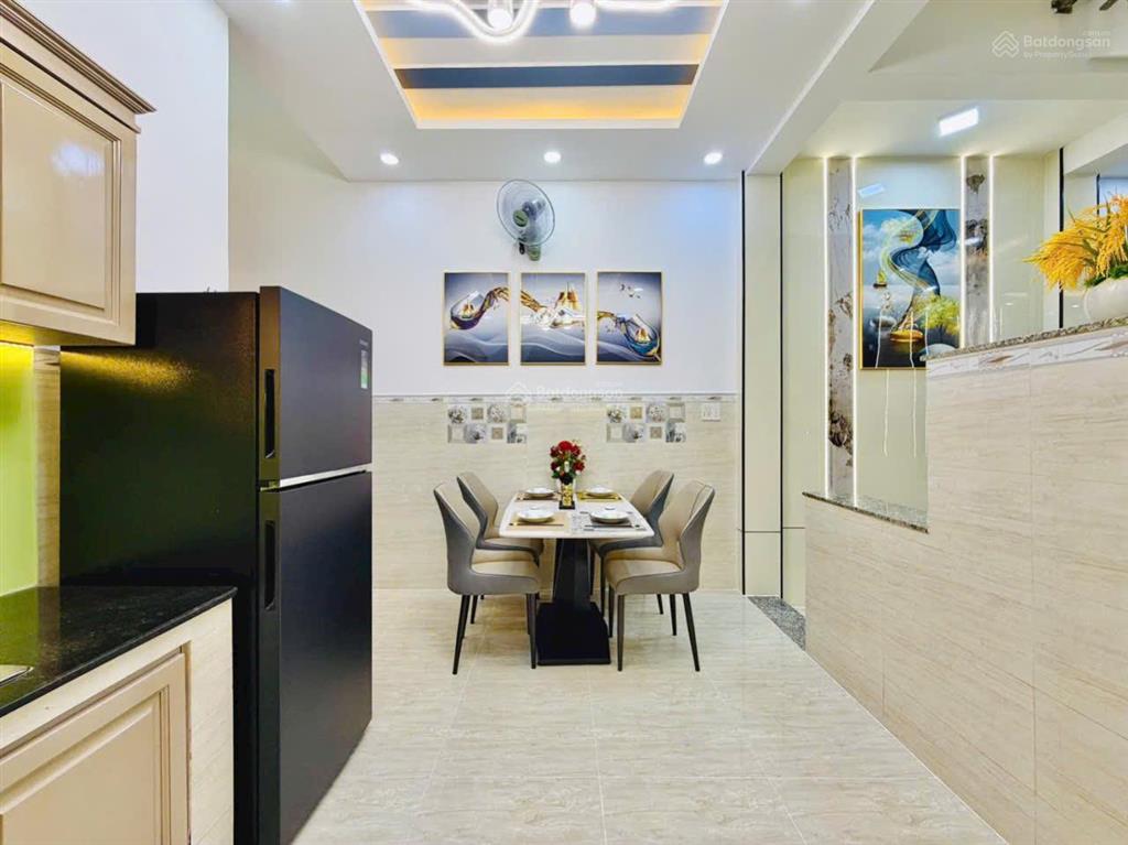 Bán nhà mới đẹp hẻm 3m sát mặt tiền đường phan huy ích, p.14, 4,5 x 14, 2 tầng, 3pn giá 5.95 tỷ tl