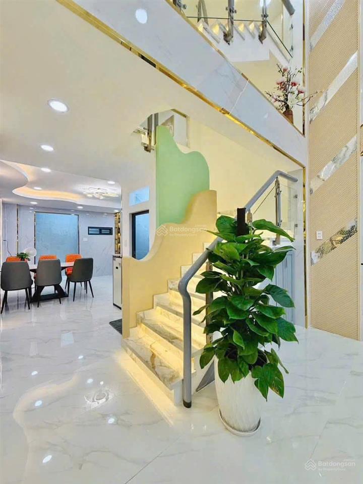 Bán nhà xây mới hẻm 6m 2 xe hơi tránh nhau đường lê đức thọ, p.13, 4 x 12, giá 7.38 tỷ tl