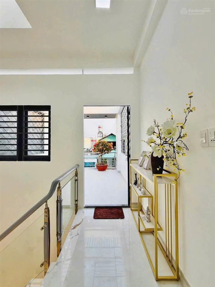 Bán nhà xây mới hẻm 6m 2 xe hơi tránh nhau đường lê đức thọ, p.13, 4 x 12, giá 7.38 tỷ tl