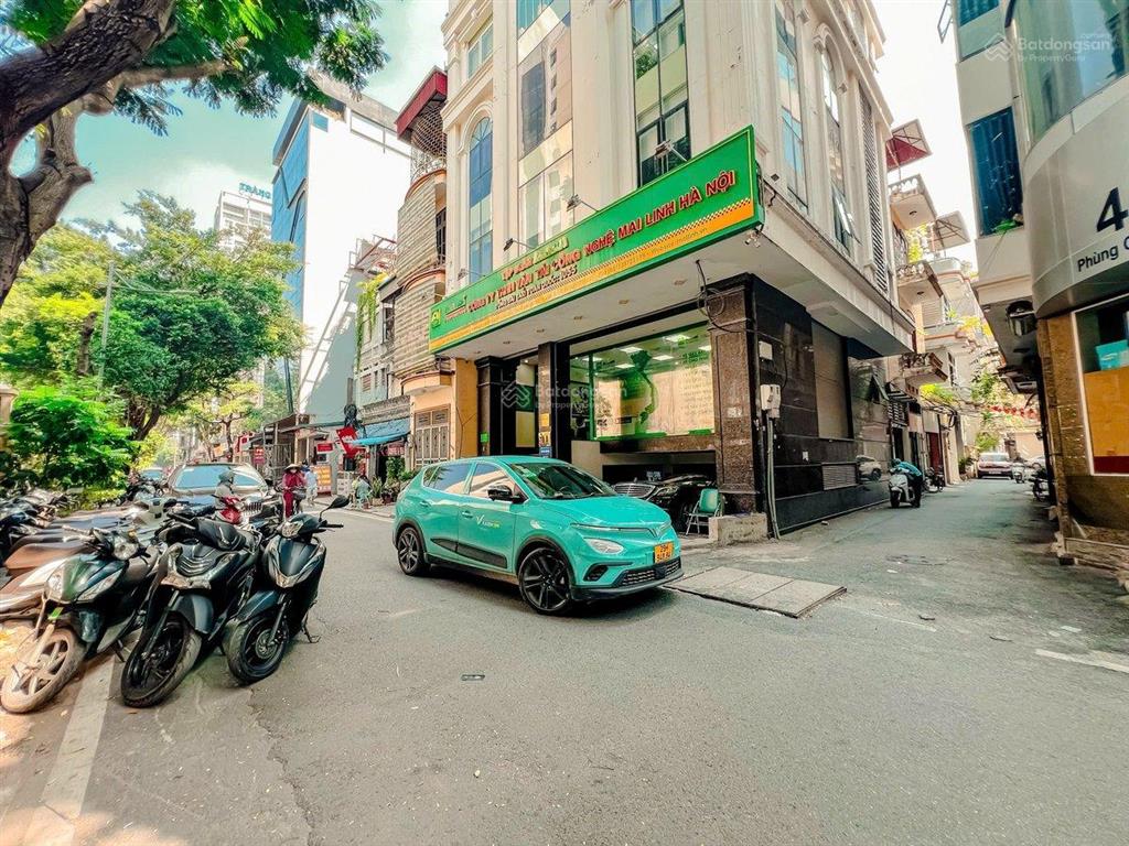 Mặt phố phùng chí kiên, cầu giấy, 105m2 8 tầng nổi 1 hầm, thang máy, lô góc, mặt tiền 9.6m, 56 tỷ