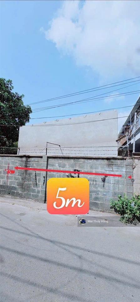 Đất mt linh tây cách phạm văn đồng 50m, ngang 5m vuông vức  gpxd 5 tầng