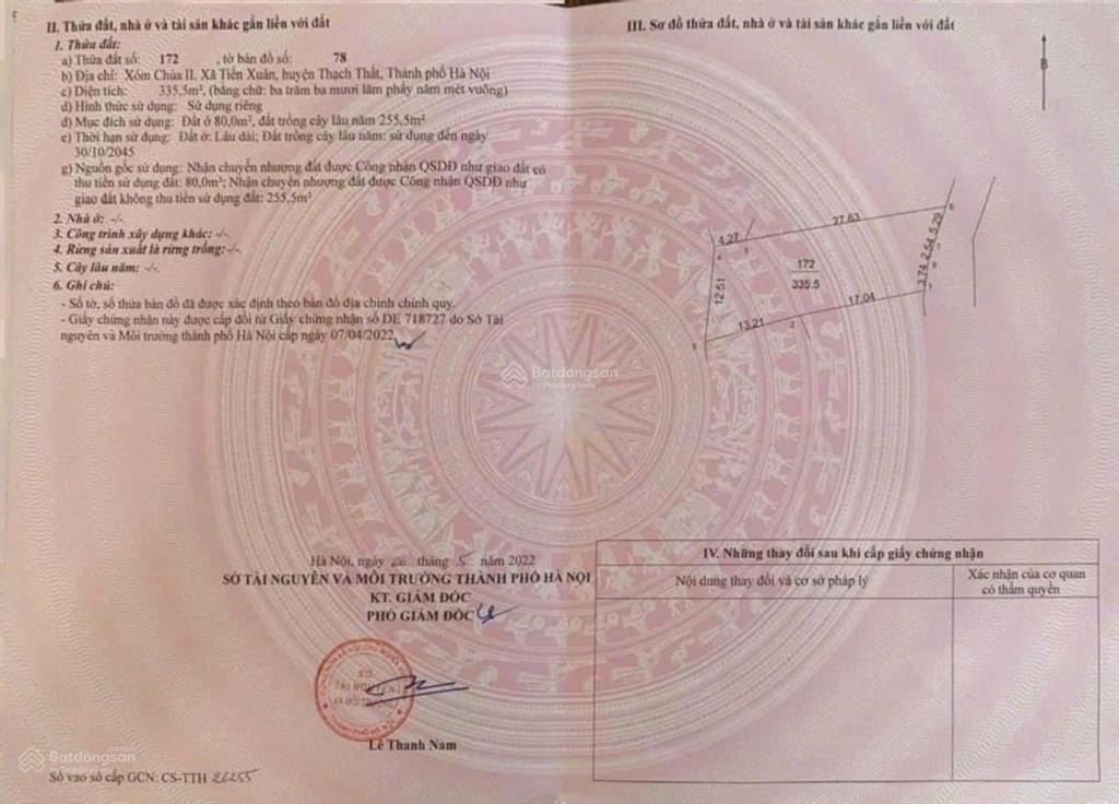Giá tốt cơ hội đầu tư hiếm tại yên xuân! vị trí cực đẹp giá tốt chỉ cách khu tái định cư 600m