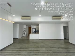 Cho thuê căn hộ 3 phòng ngủ the estella  giá 50 triệu  không nội thất  view hồ bơi  trống sẵn