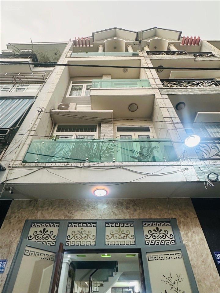Nhà khu phân lô  trường chinh, phan huy ích, hẻm oto 5m, 4 tầng, 60m²(4x15m), giá 7 tỷ