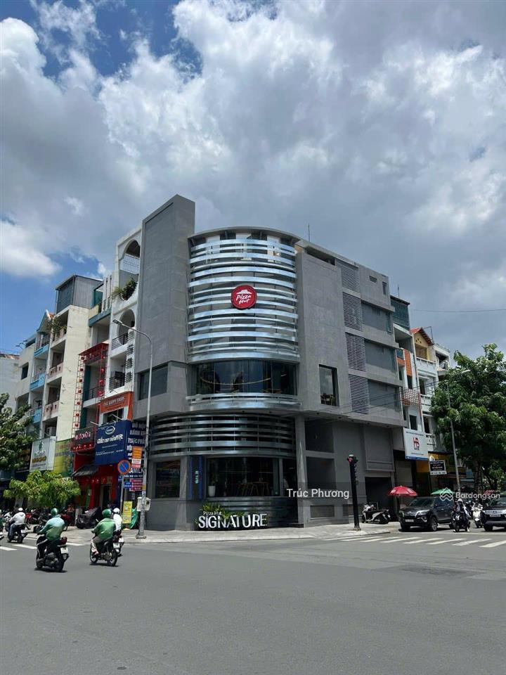 Góc 2 mặt tiền phan xích long  hoa lan, phú nhuận 128m2(8x16m) hầm + 6 tầng, hđt 7000$, giá 75 tỷ