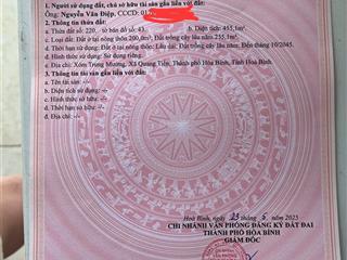 Bán gấp nhà mặt phố tại xã quang tiến, 30 triệu / m2, 180 m2, mặt tiền 6m