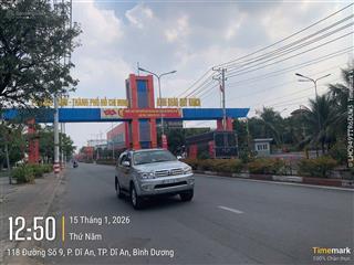 Hai lô mặt tiền siêu đẹp, 125,2m2 (5m x 25m) đường 9 tthc dĩ an, hcm, chỉ 12,x tỷ.