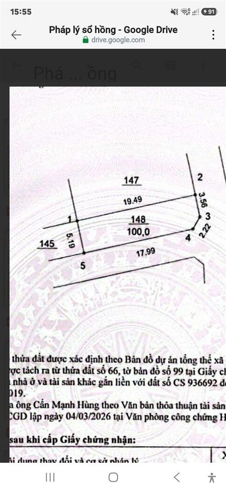 Lô góc hiếm có tại phú cát  hoà lạc dt 100m2 (full thổ cư). giá nhỉnh 3 tỷ