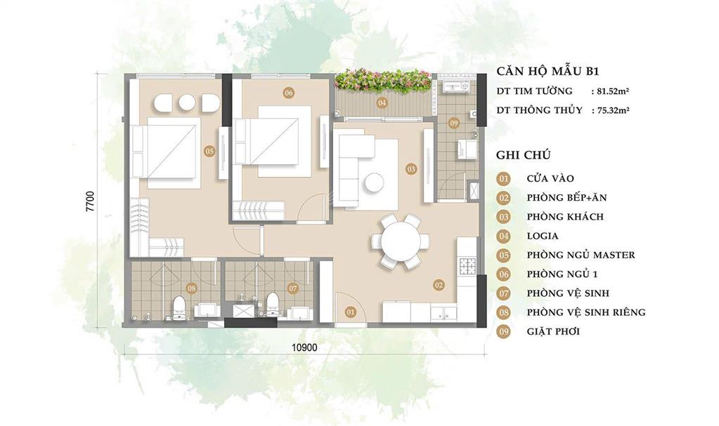 Giỏ hàng trellia cove trực tiếp cđt 2pn 61m2 chỉ 4tỷ  thanh toán theo tiến độ 0.5%/tháng, ck 15.5%
