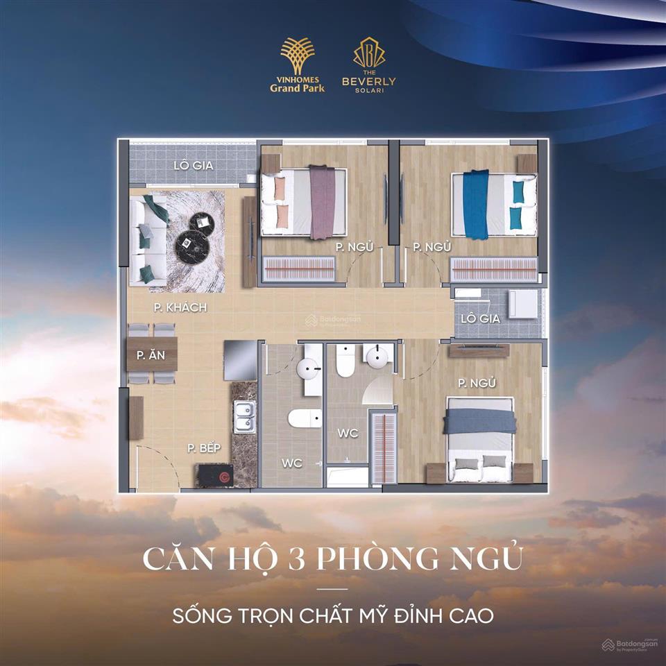 Ck 23,8% + 300tr gói nội thất, tt giãn 180 ngày bán căn 3pn dt 82m2 view sông giá chỉ 4,7 tỷ all in