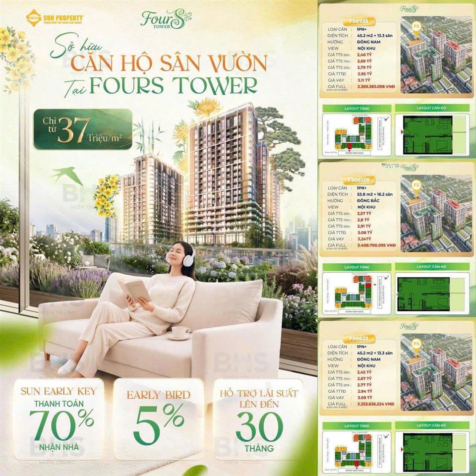 Căn 1pn+ tầng cao đẹp quỹ thưởng  vay vốn vào chỉ 25% (731 triệu)