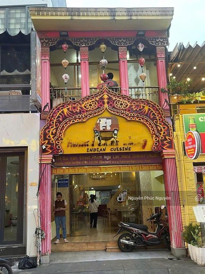 Cho thuê nhà mt bùi viện, p. phạm ngũ lão, quận 1 4.2x19m (nở hậu 4.7m) trệt 1 lầu giá 60tr