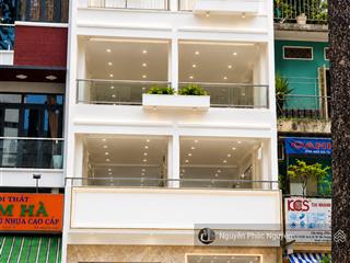 Cho thuê nhà mt ngô gia tự, phường 4, quận 10 dt 7x16m nở hậu 12m trệt 3 lầu st giá 99 triệu