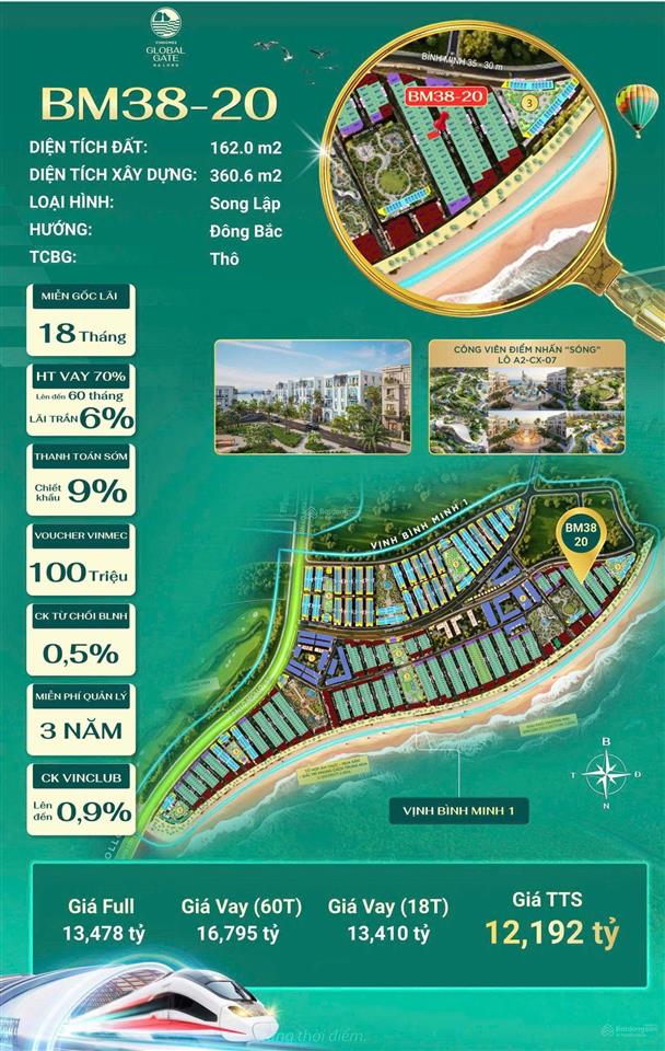 Siêu phẩm bm3820 kế cận 2 siêu công viên chủ đề sóng  gió cực đẹp rộng đến 2ha.