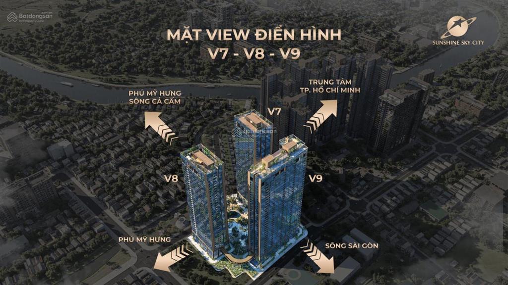 Giao nhà s7, mở giỏ hàng v89 sunshine sky city quận 7 chỉ 7x triệu/m2