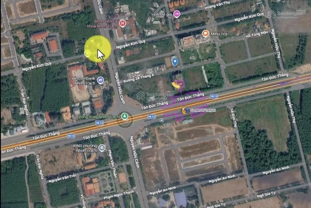 Bán các lô đất sổ hồng riêng dự án kdc thái dương vị trí trung tâm p.nhơn trạch, ngay nhà ga metro