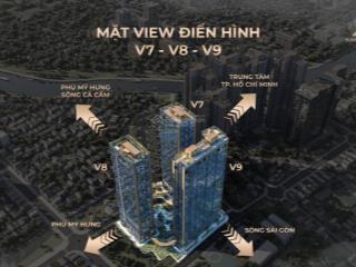 Căn 2pn+ diện tích lớn, giao nhà hoàn thiện cơ bản sở hữu view kép đặc biệt