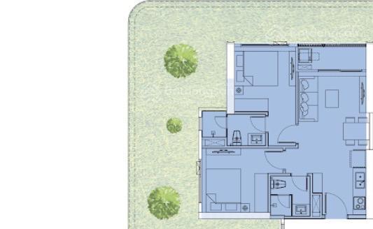 Bán căn 2pn2wc 52.98m2 tầng sân vườn, giá đầu tư chỉ 4,4 tỷ.hỗ trợ vay ngân hàng miễn gốc lãi 2 năm