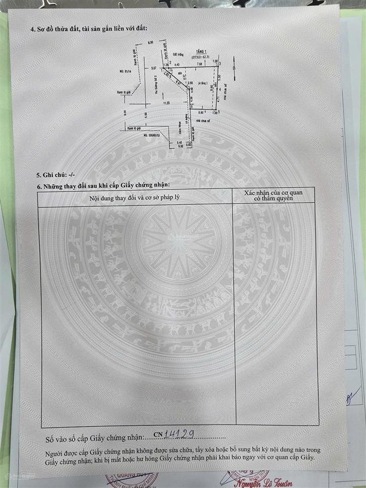 Bán nhà 1 trệt 3 lầu đường số 6, bình hưng hòa b, dt 9.4x7.7 nỡ hậu 9.7 công nhận 86m giá 6.8 tỷ