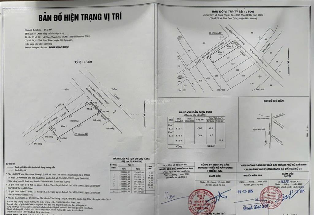 Bán lô góc 2mt hẻm tô ký, ấp đông 5, gần ngã 3 bầu chợ bắp, dt 5x19m, giá 4.8 tỷ
