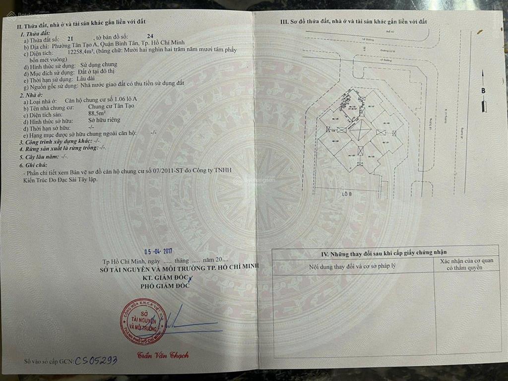 Căn hộ tầng 1 chung cư vĩnh tường, gần chợ bà hom, dt 93m2. giá 2 tỷ 300tr