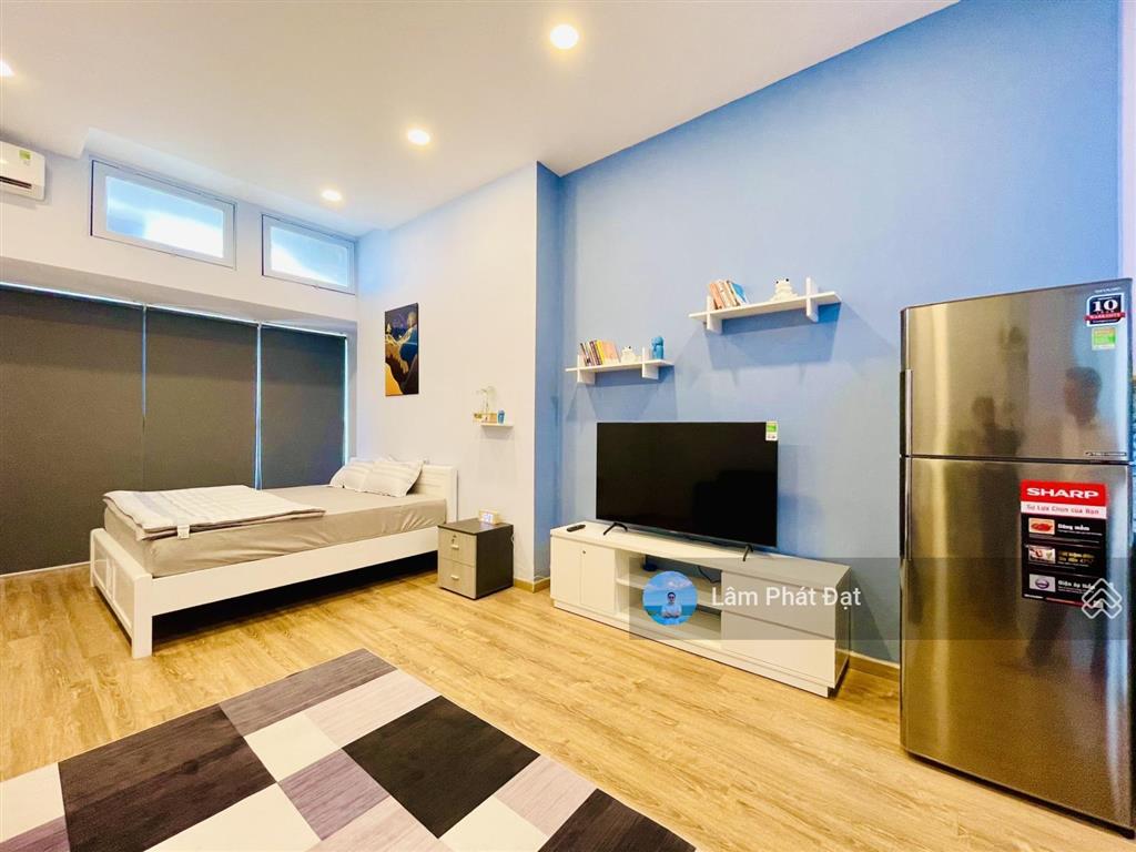 Cho thuê căn hộ studio full nội thất, trống sẵn dọn vào ở ngay, giá thuê 12 triệu/tháng