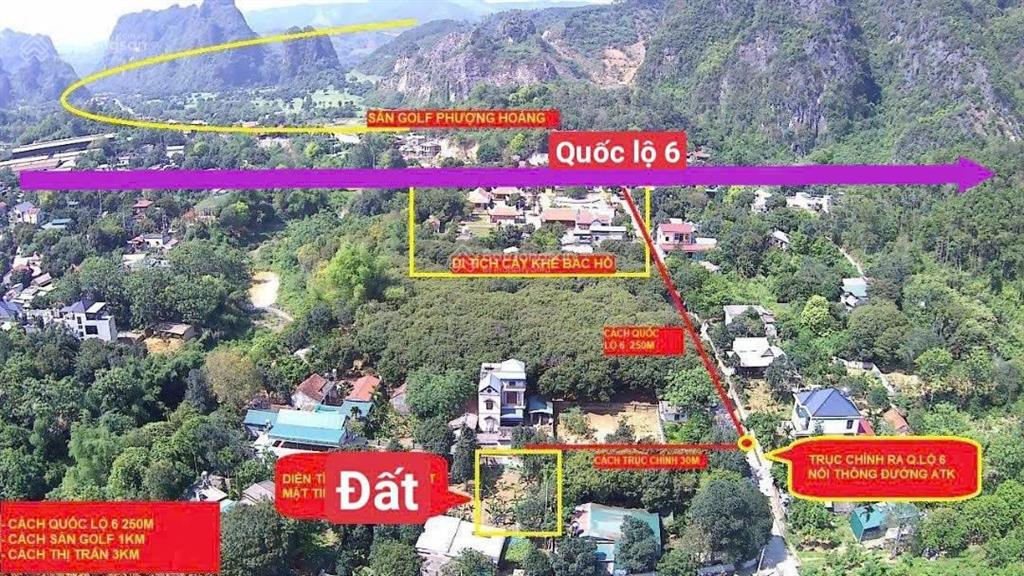 Bán 222,3m2 đất lâm sơn gần sân golf phượng hoàng, giá 1,x tỷ