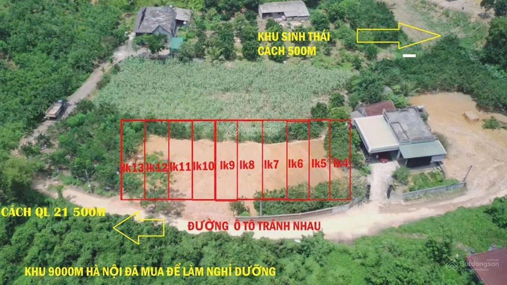 Bán lô đất 310m gần kcn lạc thịnh yên thủy hòa bình (phú thọ) giá 5xxtr