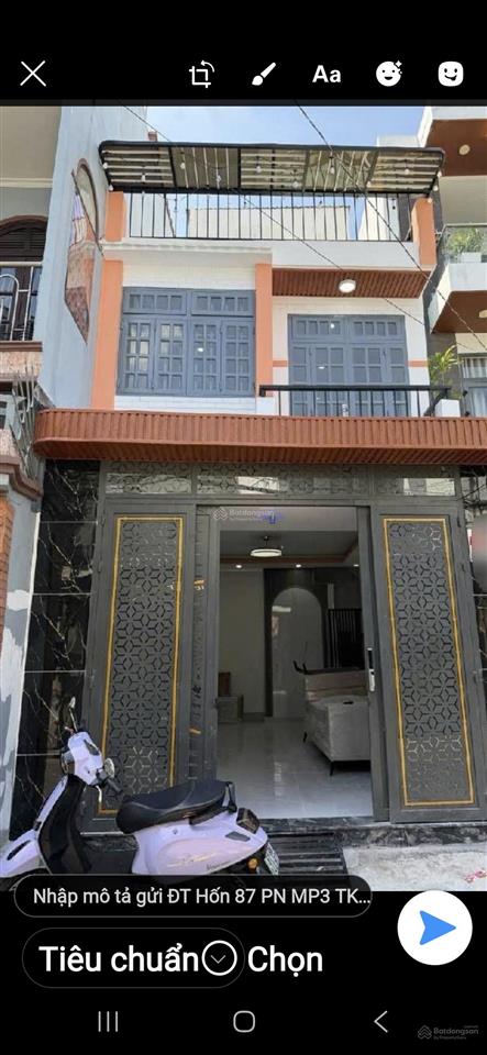 Bán nhà mặt phố view đẹp, 5,38 tỷ, 31m2 tại đường số 6, phường 7, quận gò vấp, hcm