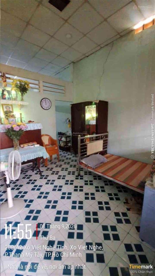Bán đất tặng nhà xô viết nghệ tĩnh, bình thạnh 57,9m 7,3 tỷ tl dt 57,9m ngang