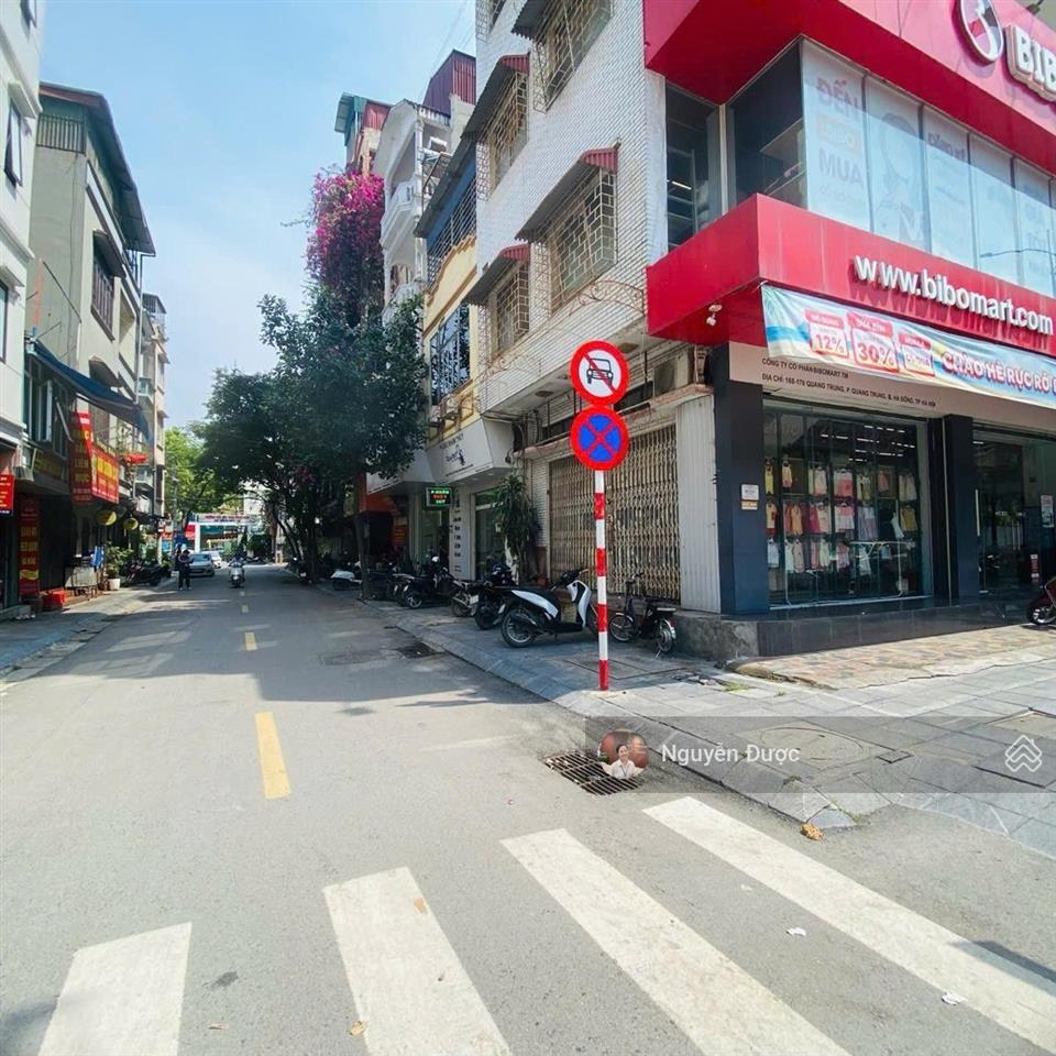 Mặt phố quang trung, hà đông, dt 142m2, mt 22m, lô góc, vỉa hè 5m, ôtô dừng đỗ, kd đẳng cấp, 55 tỷ