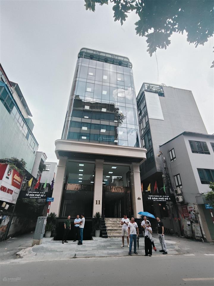 Mặt phố vương thừa vũ, trường chinh tòa nhà 10 tầng đẹp phố, mt 9m, sổ vuông, 3 mặt tiền