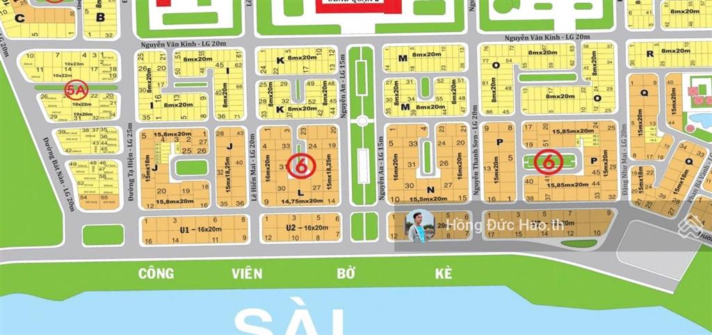 Bán lô đất huy hoàng ngay nguyễn thanh sơn  tml. quận 2. dt 32 x 20m. xd hầm6 tầng. giá 158 tỷ