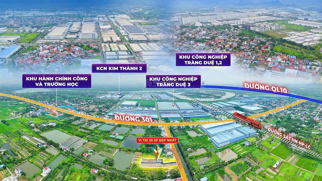 Bán đất dòng tiền khu công nghiệp lg tràng duệ hải phòng, 900 triệu, 68m2, quỹ hàng cực khan hiếm